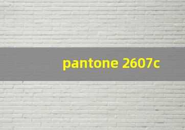 pantone 2607c